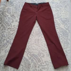 Express Red and Black Checked Columnist Pant Sz 8